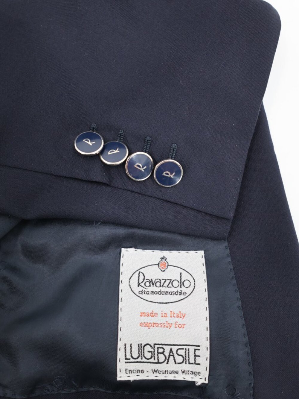 Ravazzolo Sport Coat Mens 38C Henry Foster Virgin Wool Two Button Blazer Blue